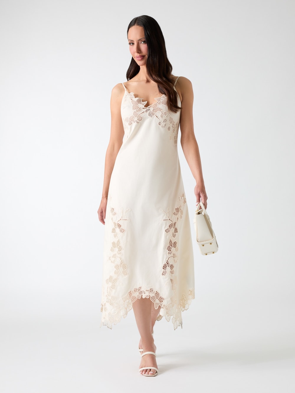 Brooke Crochet Floral Midi Dress - Guess