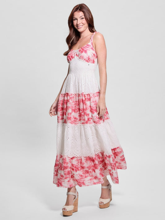 One Size Savina Linen Maxi Dress - Guess