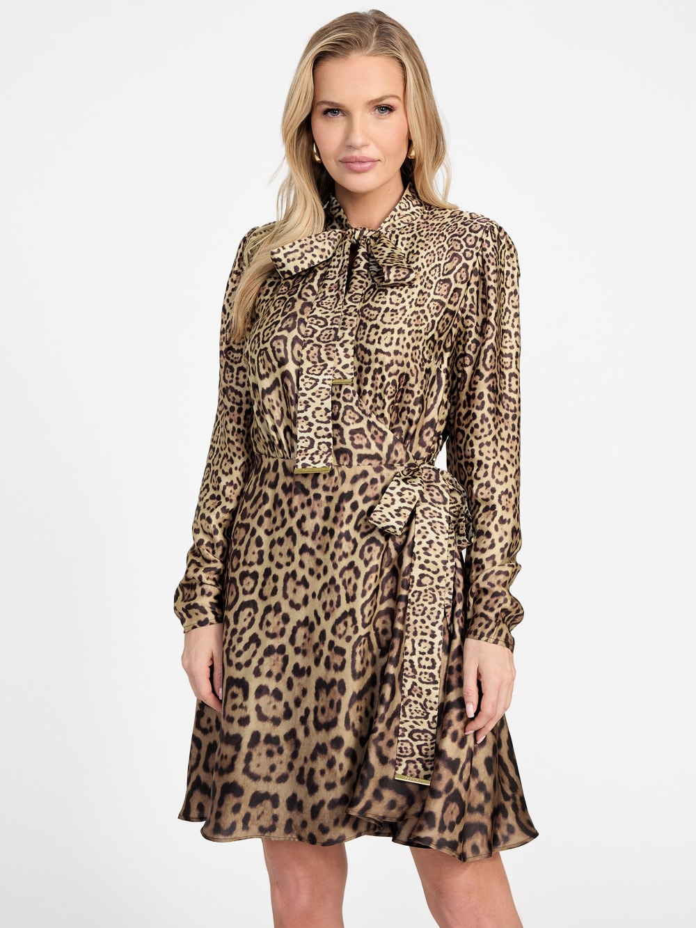 Eco Alanis Printed Satin Dress - Guess