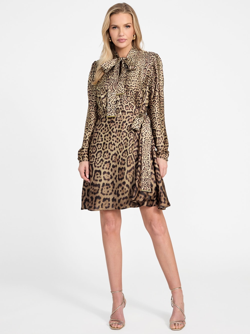 Eco Alanis Printed Satin Dress - Guess