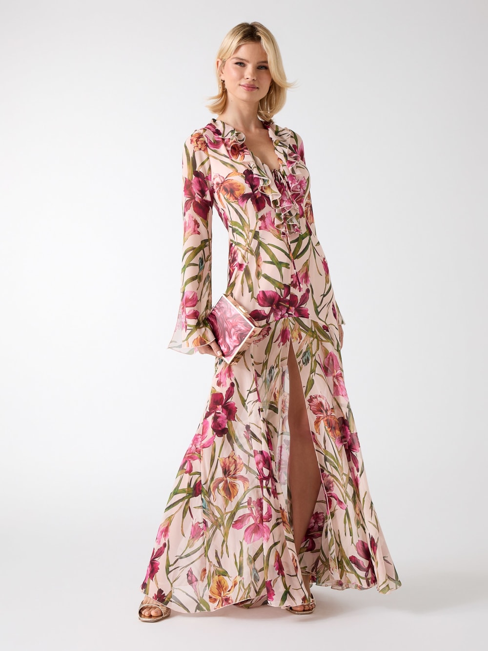 Iris Printed Maxi Dress - Guess