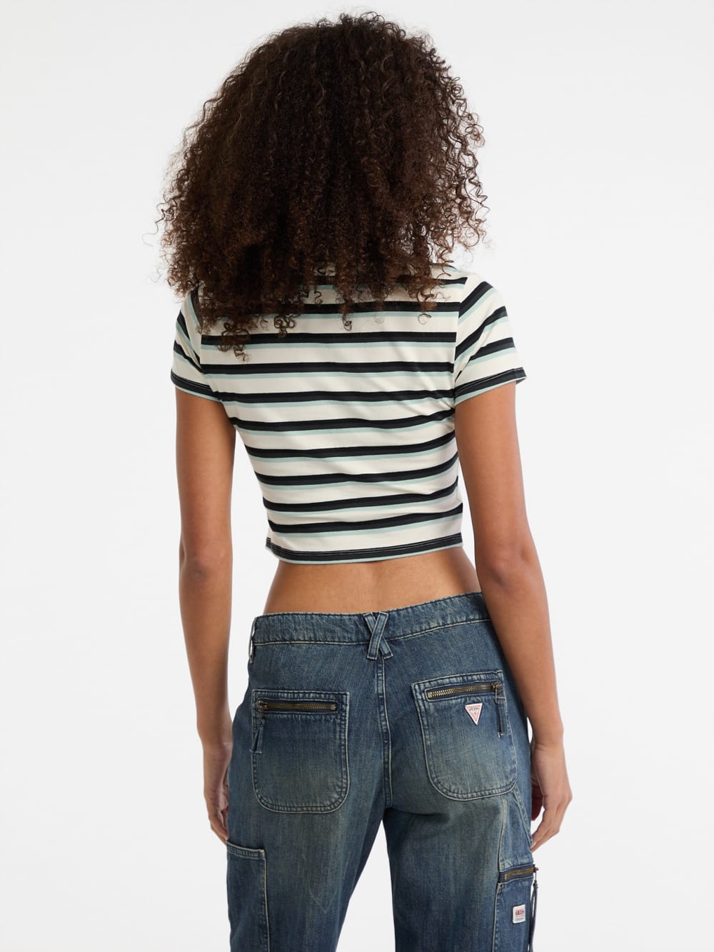 Eco GUESS Originals Core Striped Baby Tee - Guess