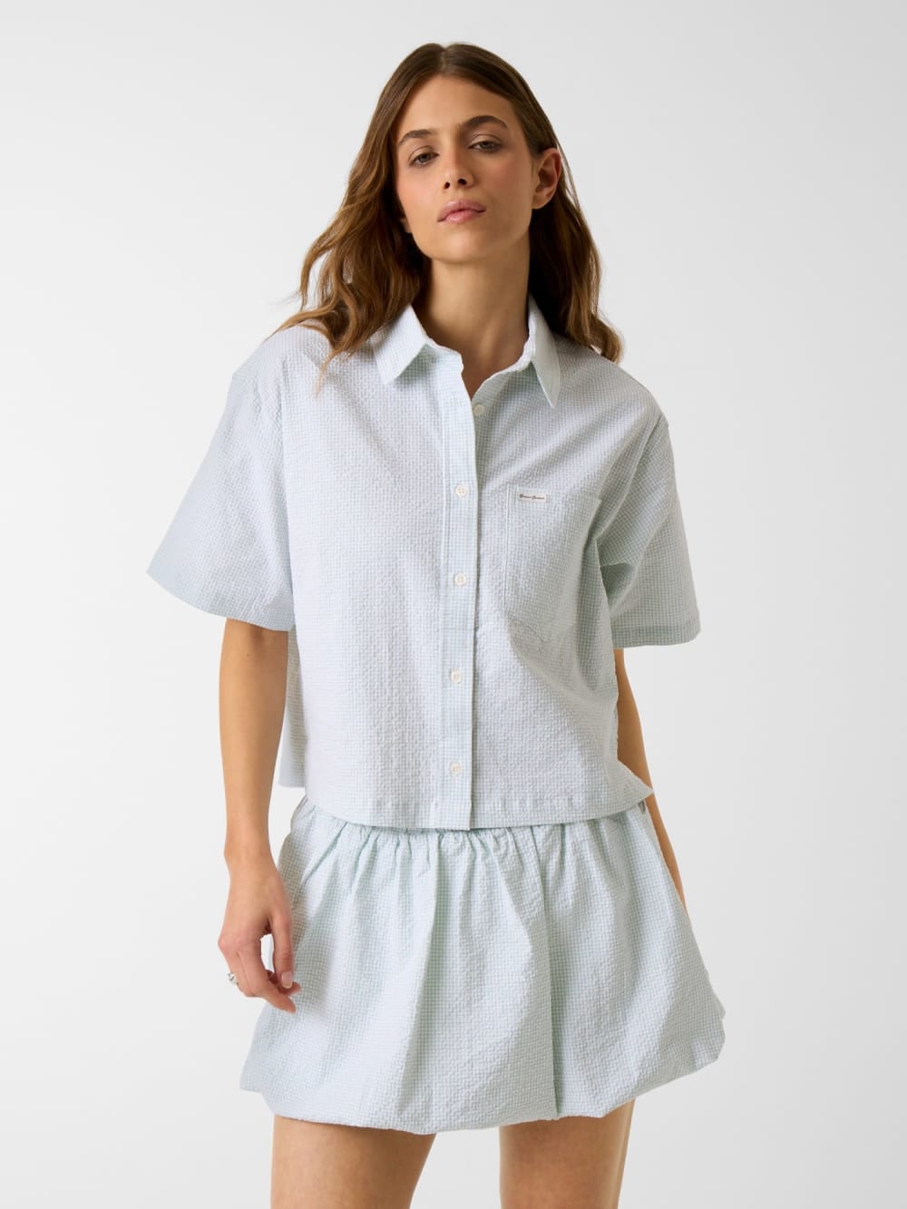 Checked boxy shirt - Guess