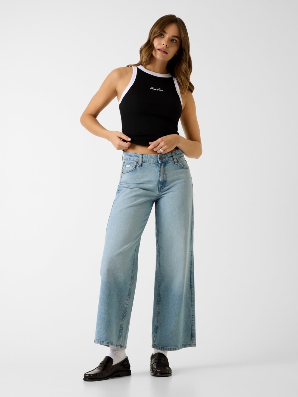 Embroidered logo tank top - Guess