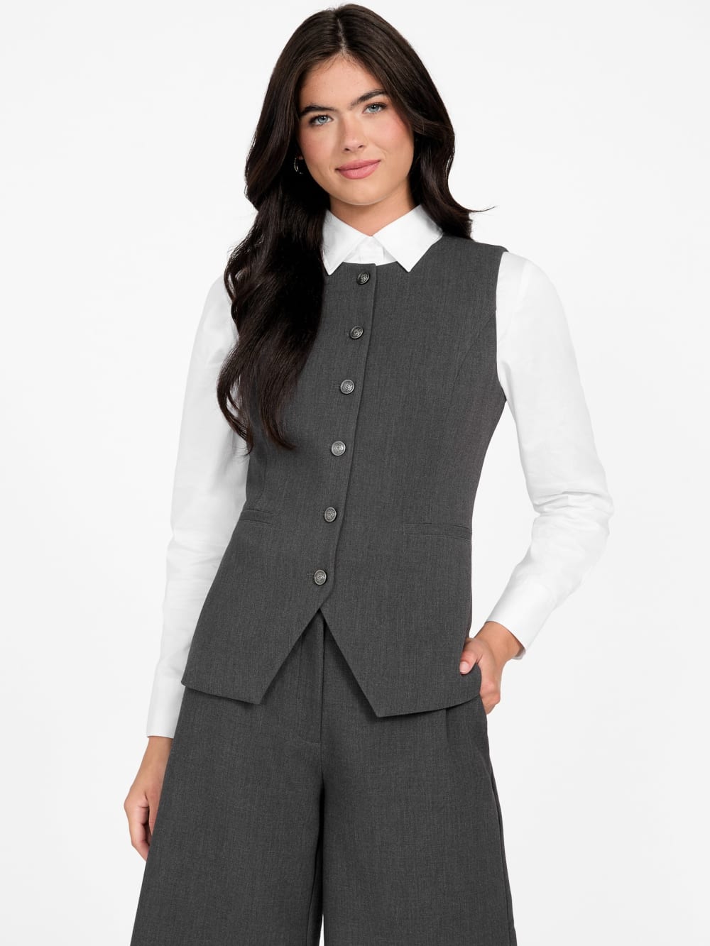 Eco Isabeau Buttoned Vest - Guess