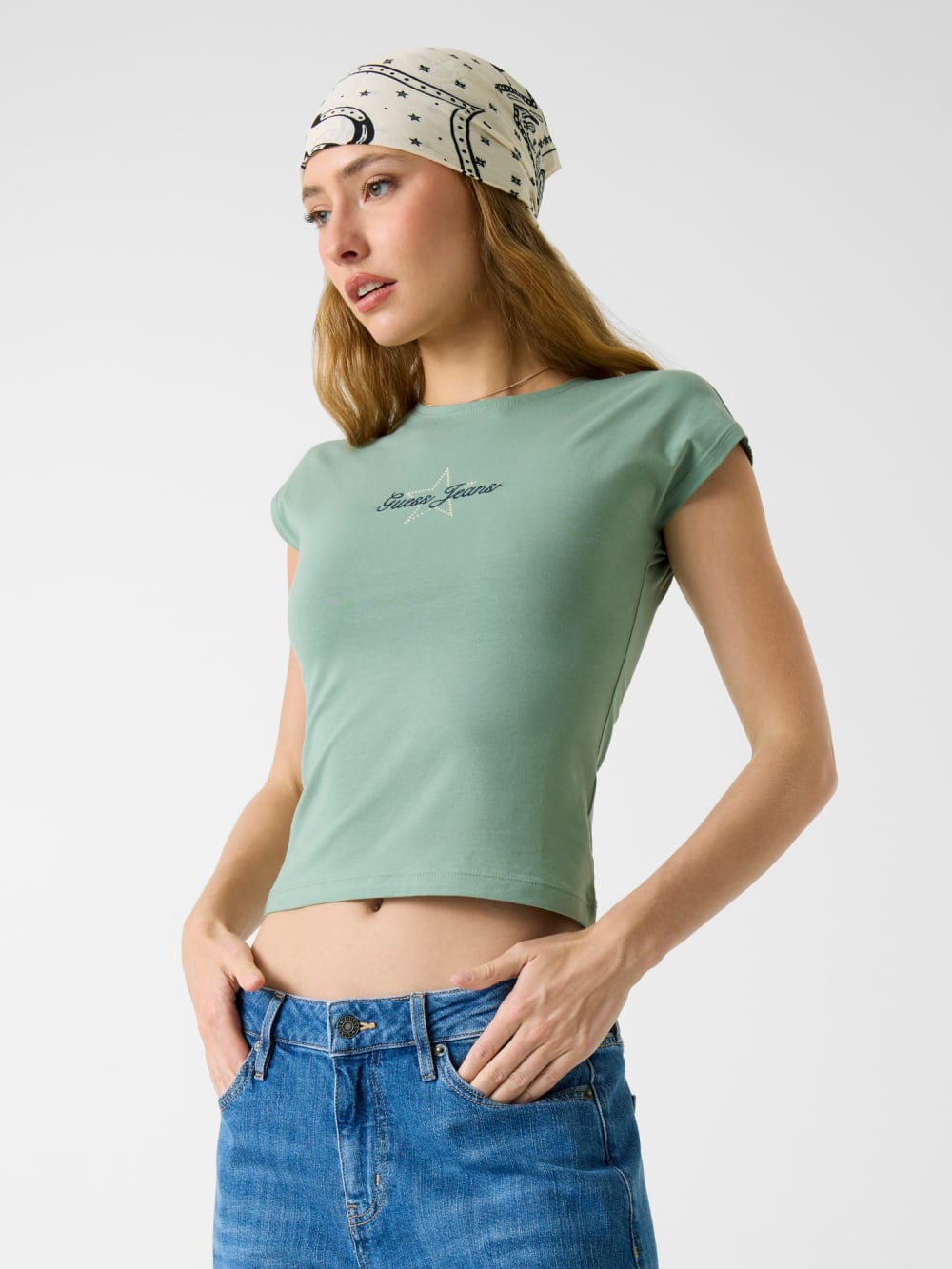 Rhinestones t-shirt - Guess