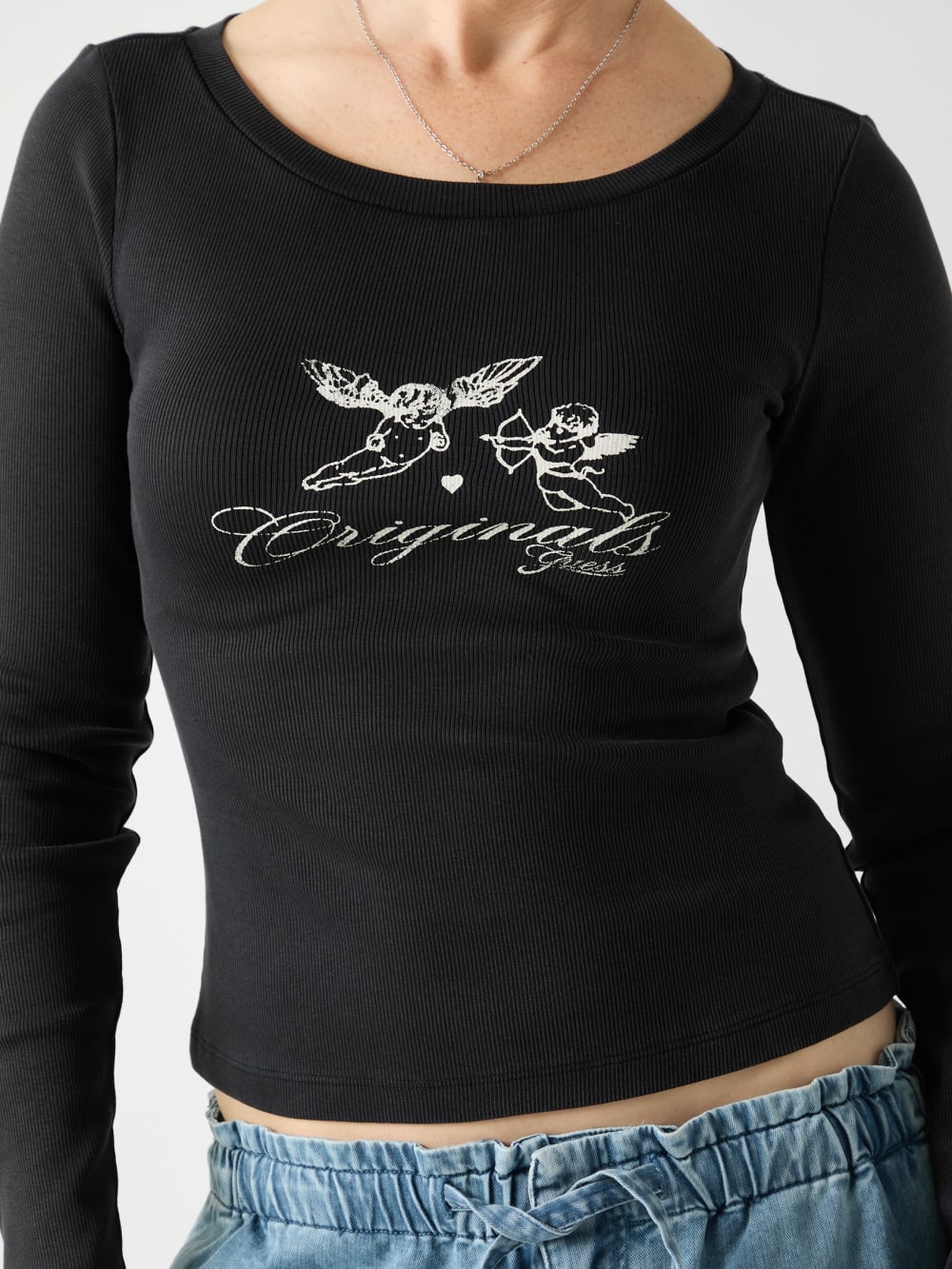 GUESS Originals Eco Boatneck Top - Guess