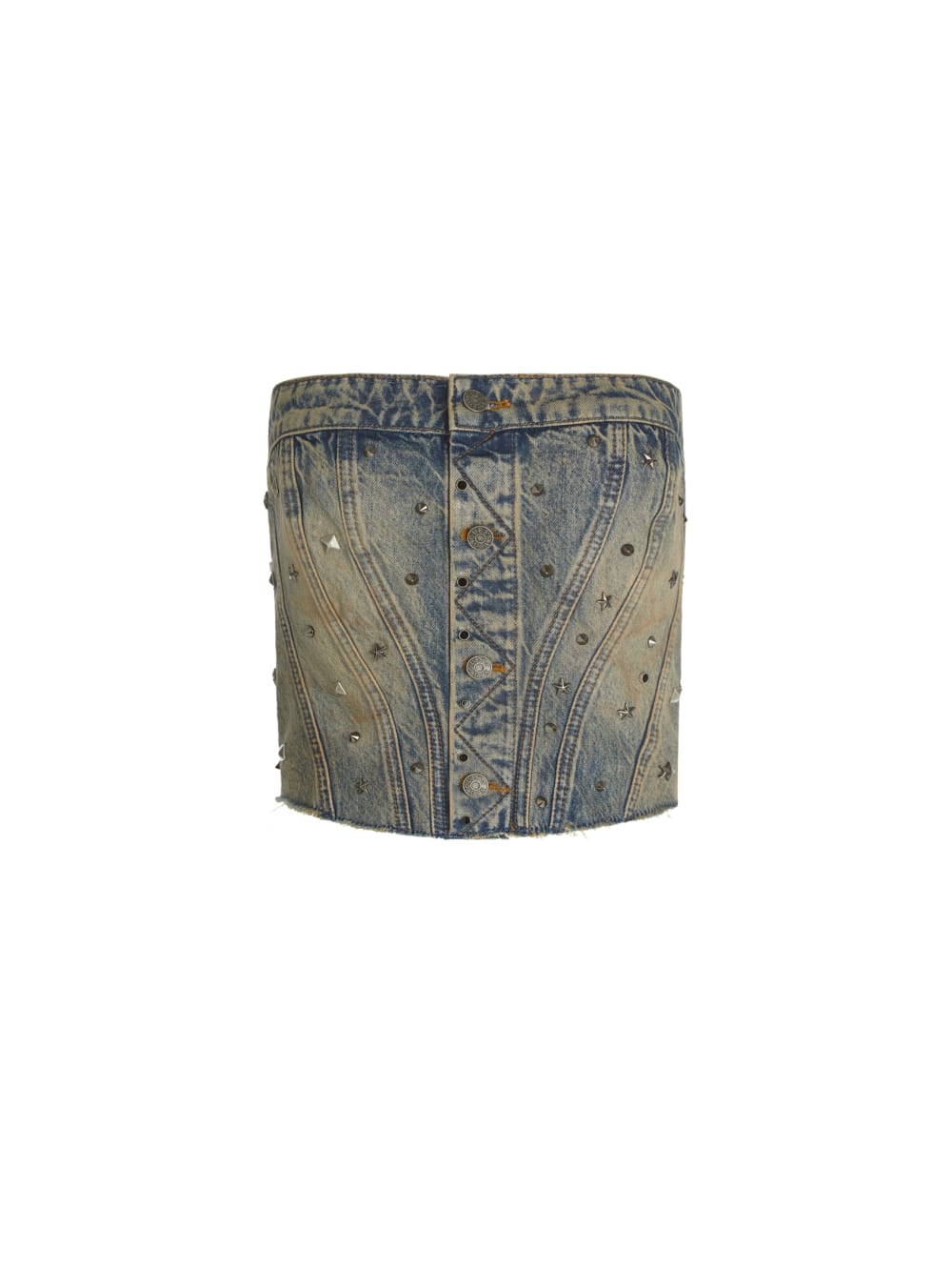 embellished denim corset - Guess