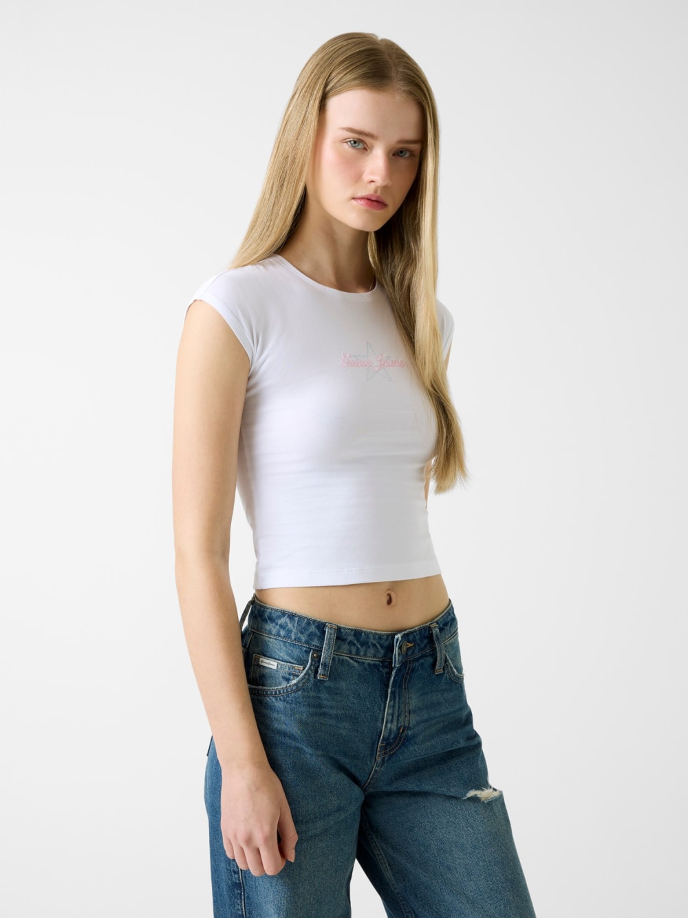 Rhinestones t-shirt - Guess