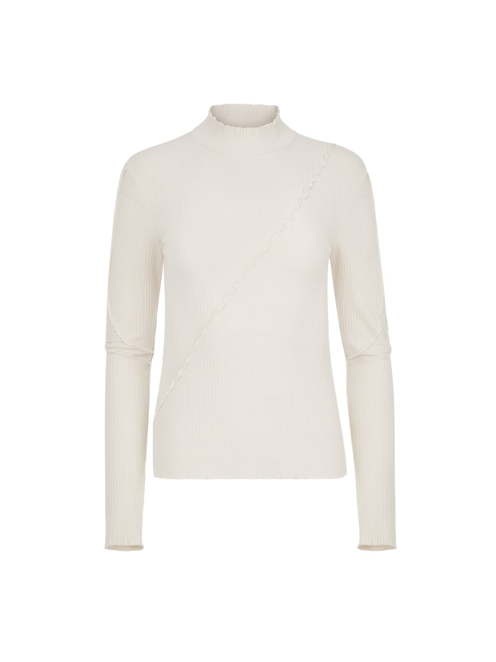 long-sleeve lettuce edge top - Guess