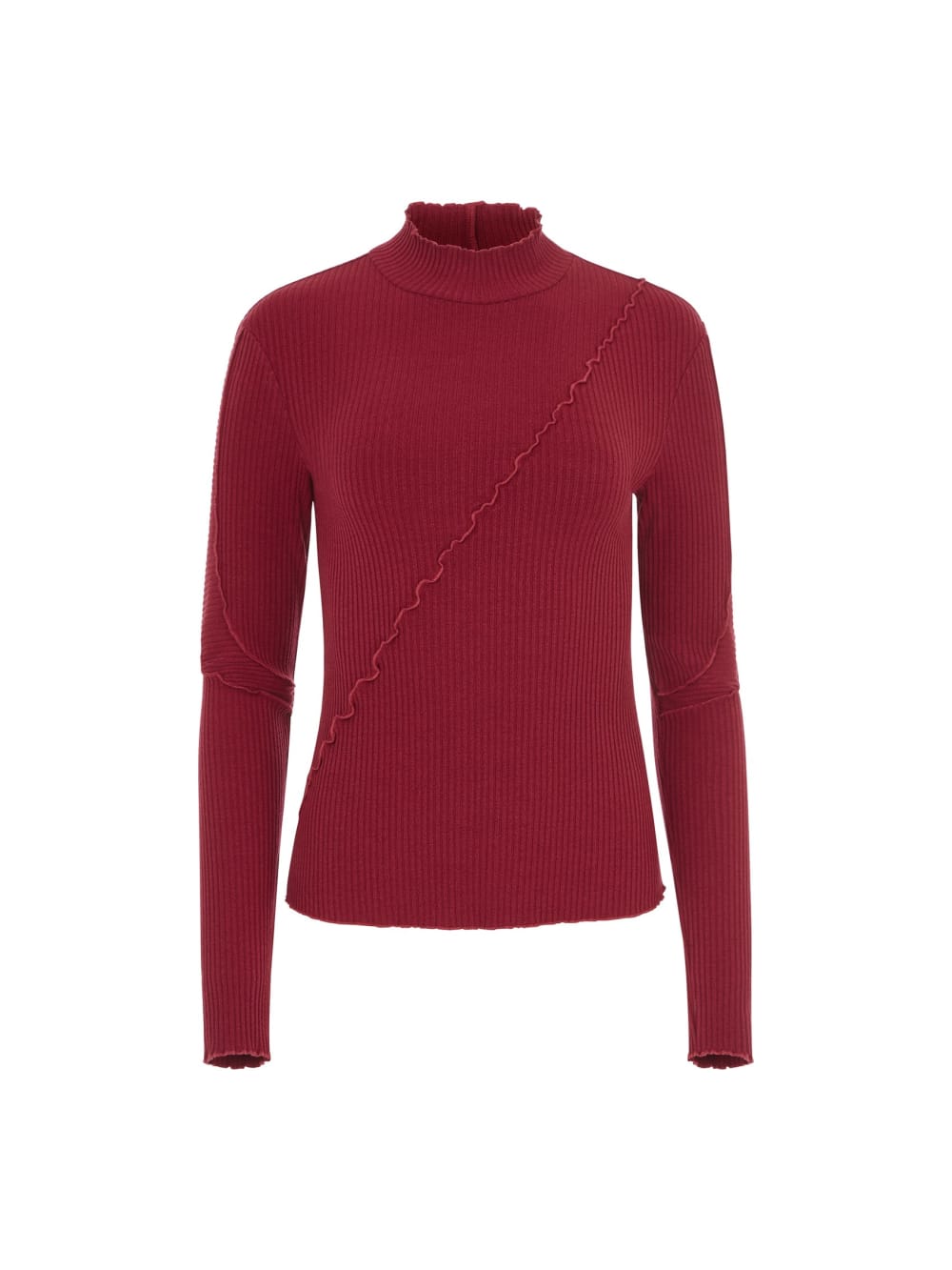 long-sleeve lettuce edge top - Guess