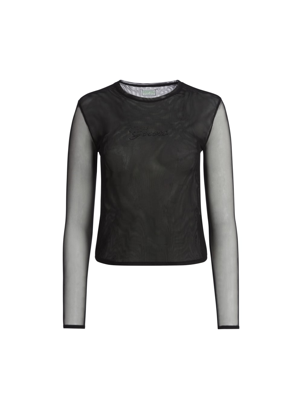 mesh long-sleeve tee - Guess
