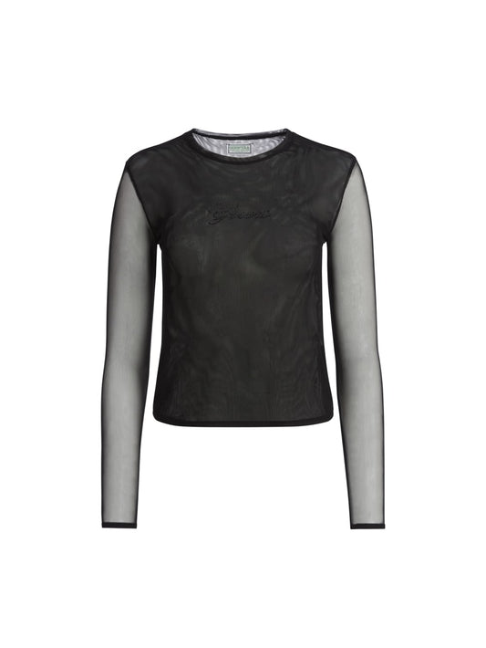 mesh long-sleeve tee - Guess