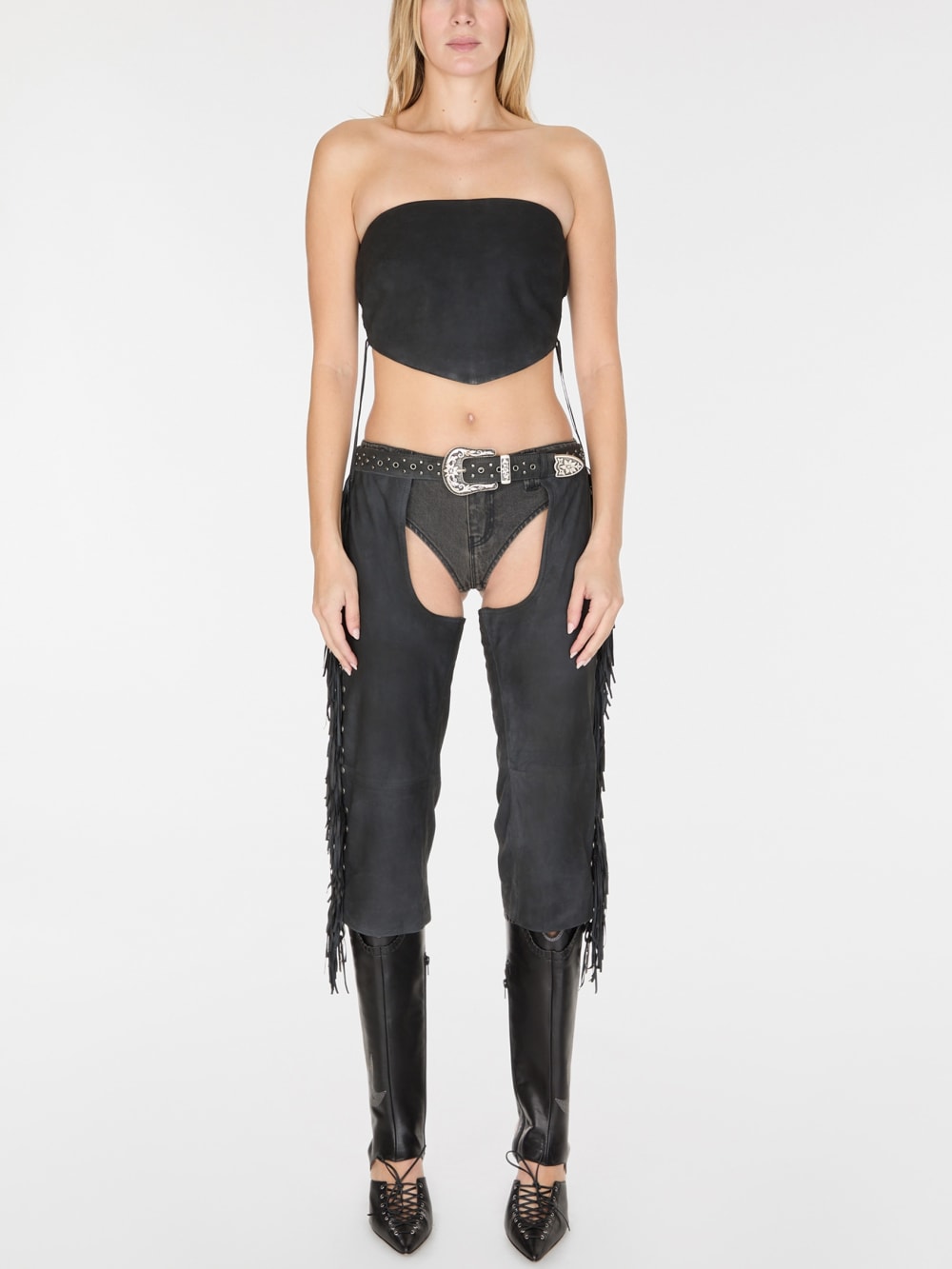 washed suede bandeau - Guess