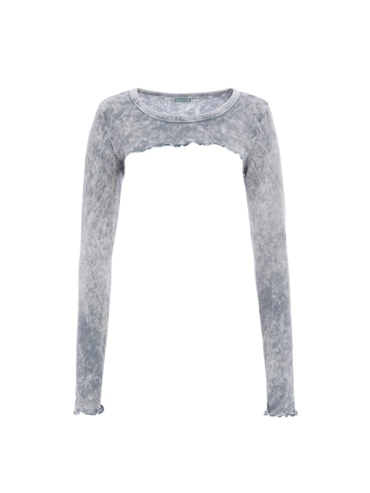 Aged Waffle Crop Top - Guess