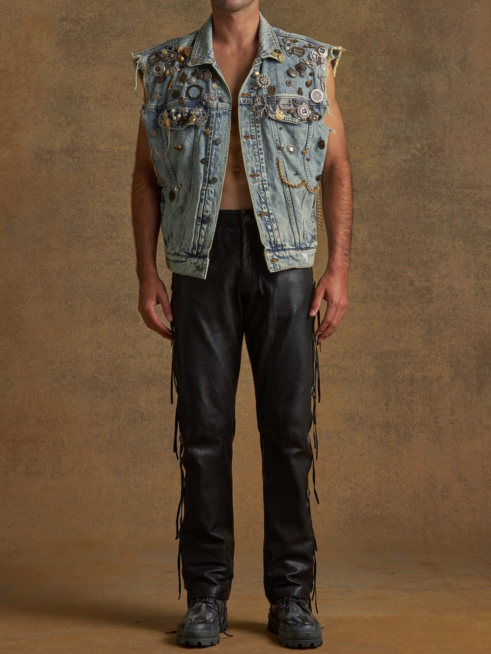 embellished denim vest - Guess
