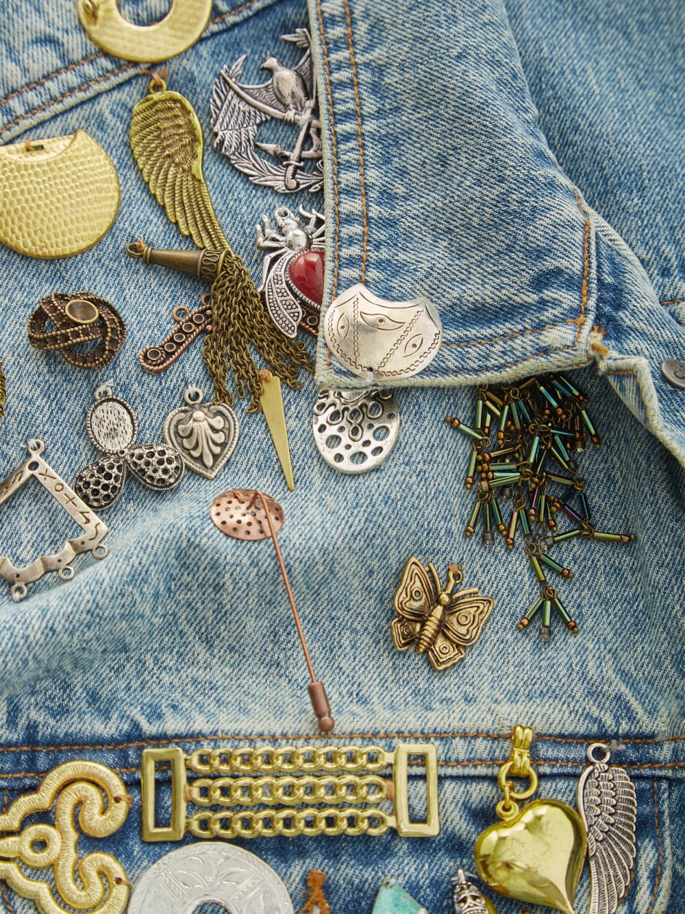 embellished denim vest - Guess