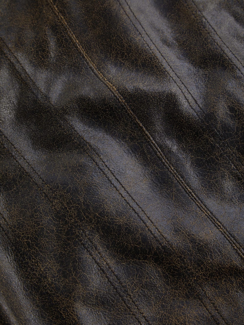 crackled leather top - Guess