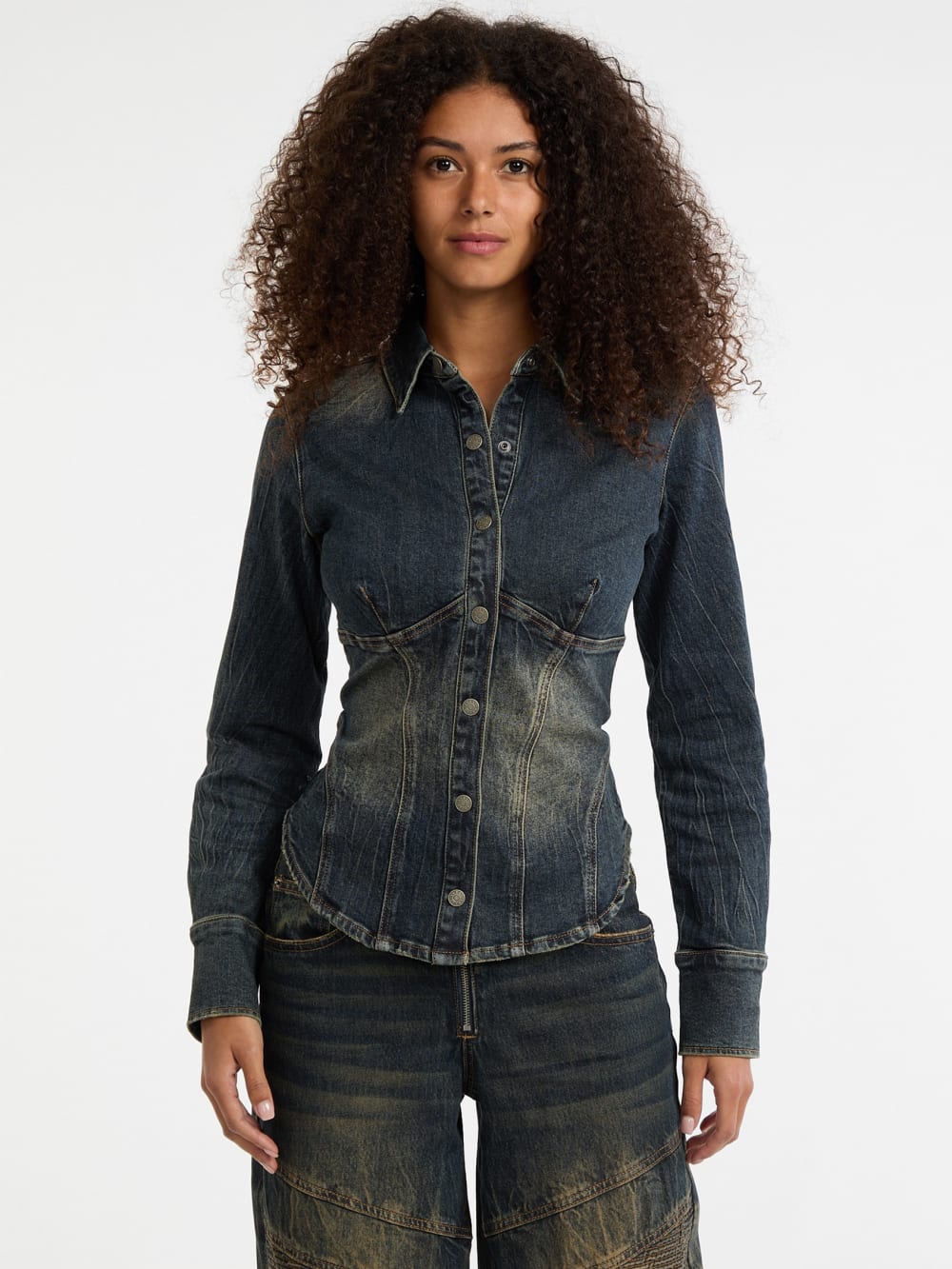 GUESS Originals Denim Corset Top - Guess