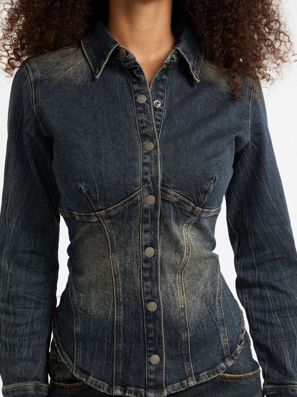GUESS Originals Denim Corset Top - Guess