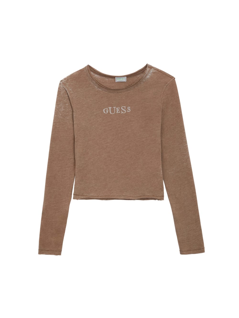 long-sleeve stretch tee - Guess