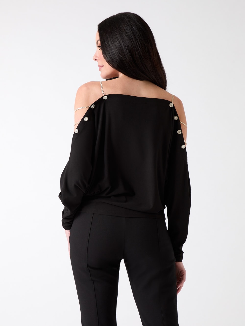 Eco Adri Off-the-Shoulder Crystal Top - Guess