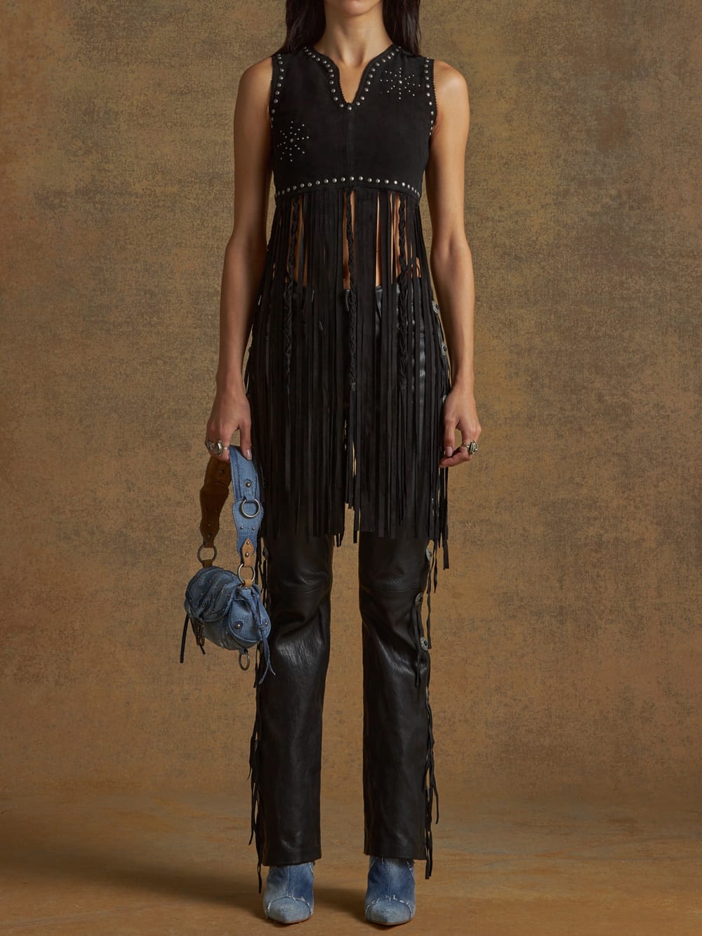 fringe vest - Guess