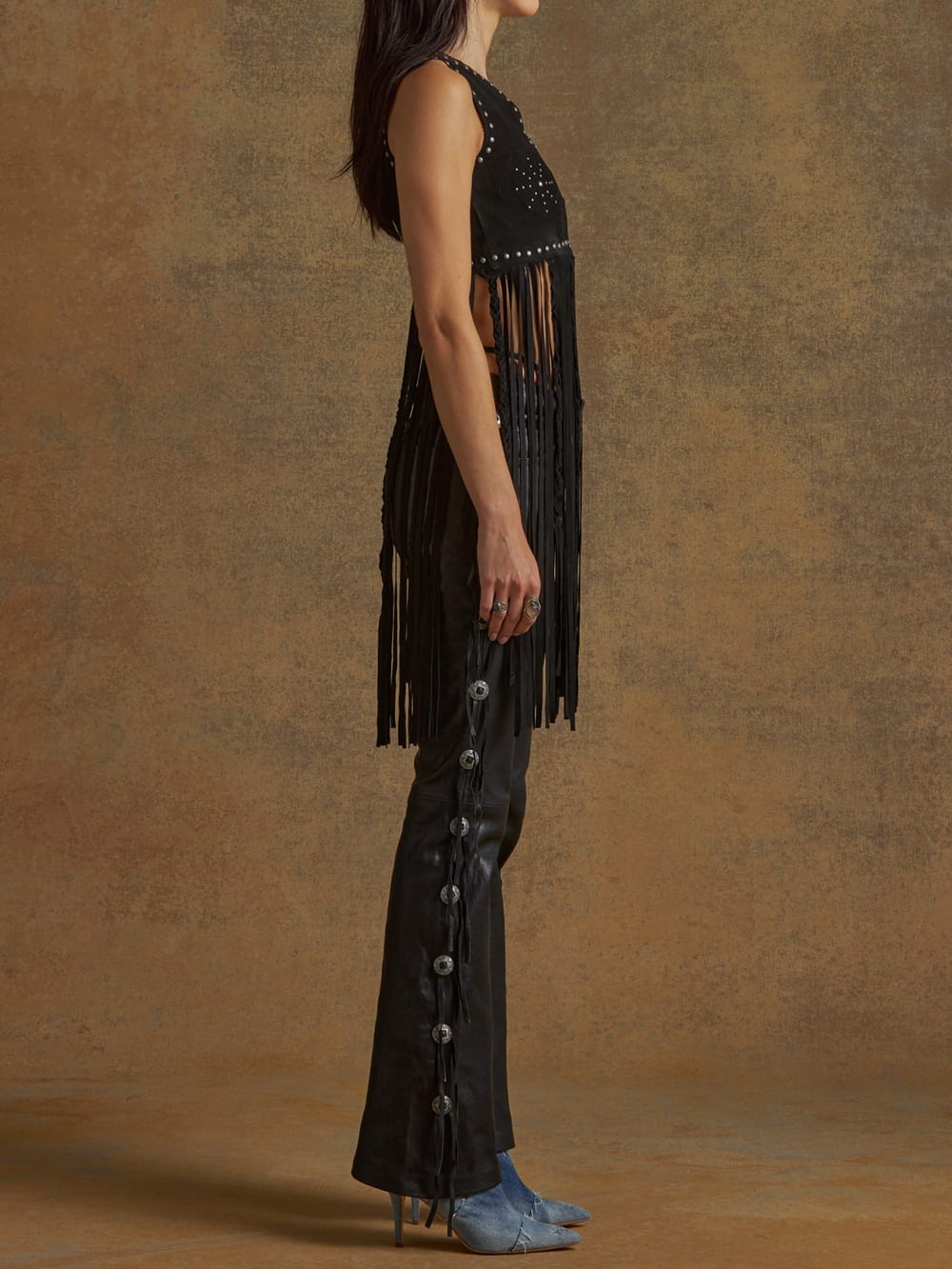 fringe vest - Guess