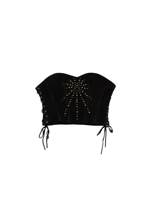 Lace-Up Bustier Top - Guess