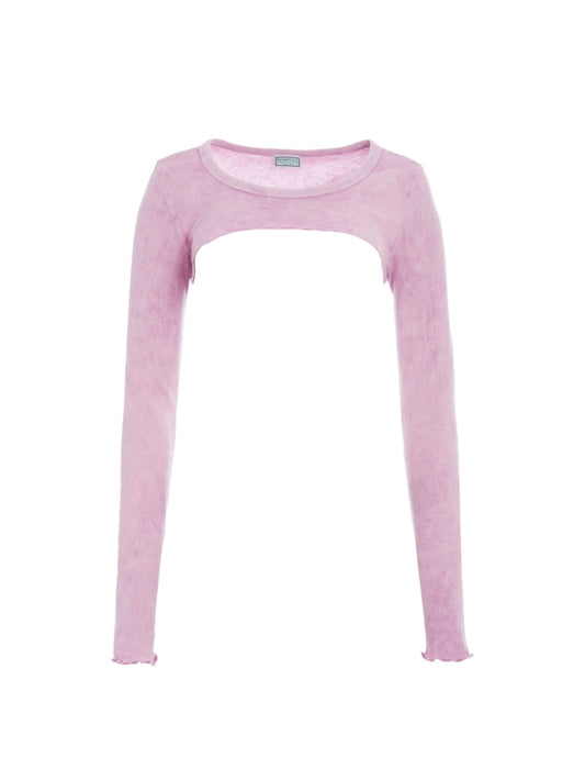 Aged Waffle Crop Top - Guess