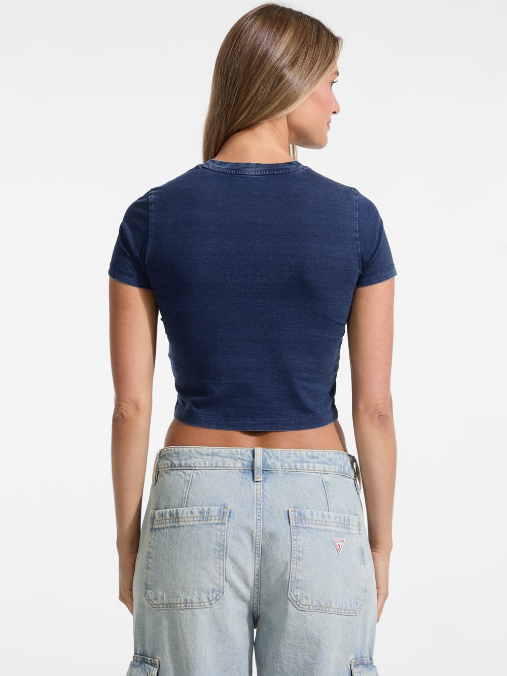 Indigo Logo Baby Tee - Guess