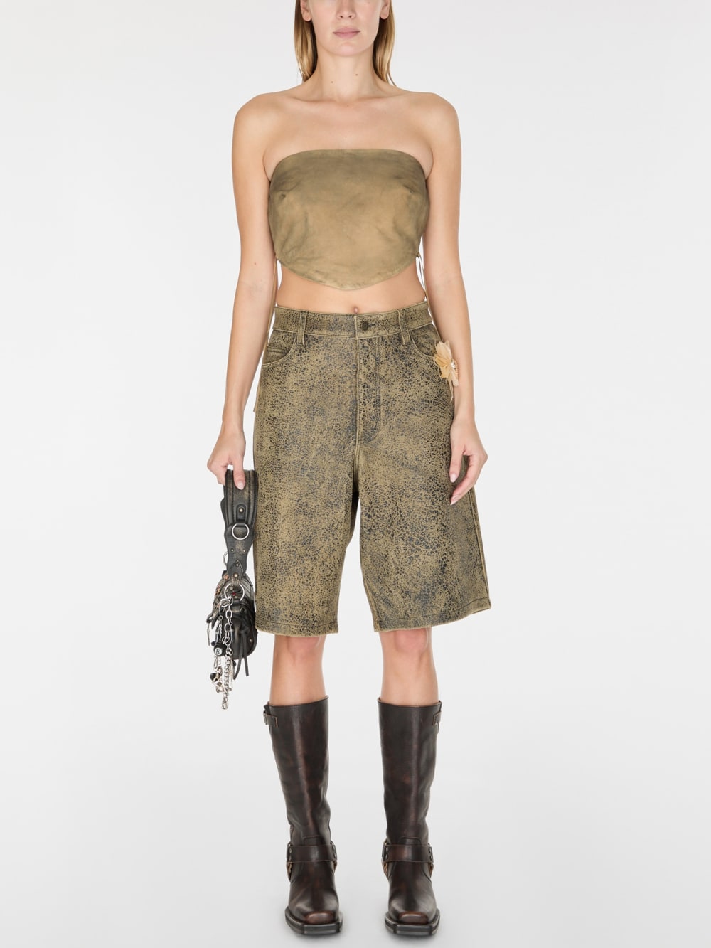 washed suede bandeau - Guess