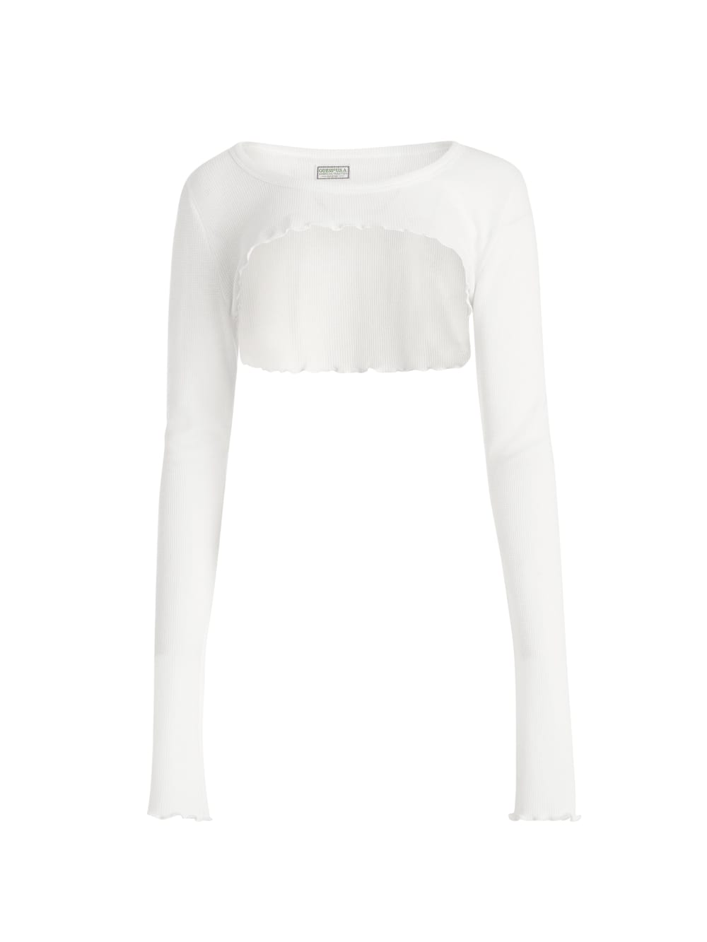 Aged Waffle Crop Top - Guess