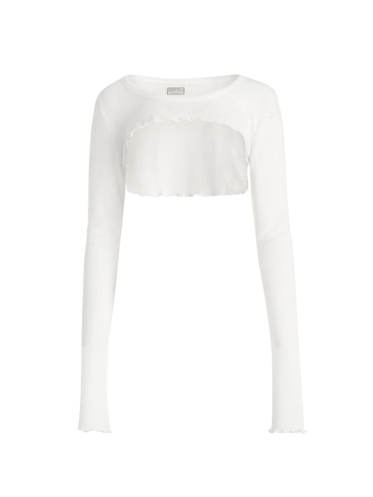 Aged Waffle Crop Top - Guess