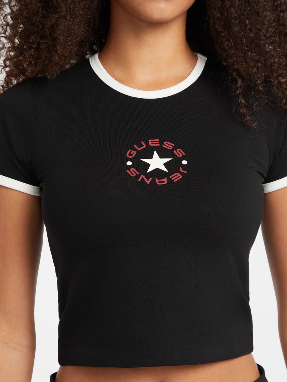 Baby Star Logo Ringer Tee - Guess