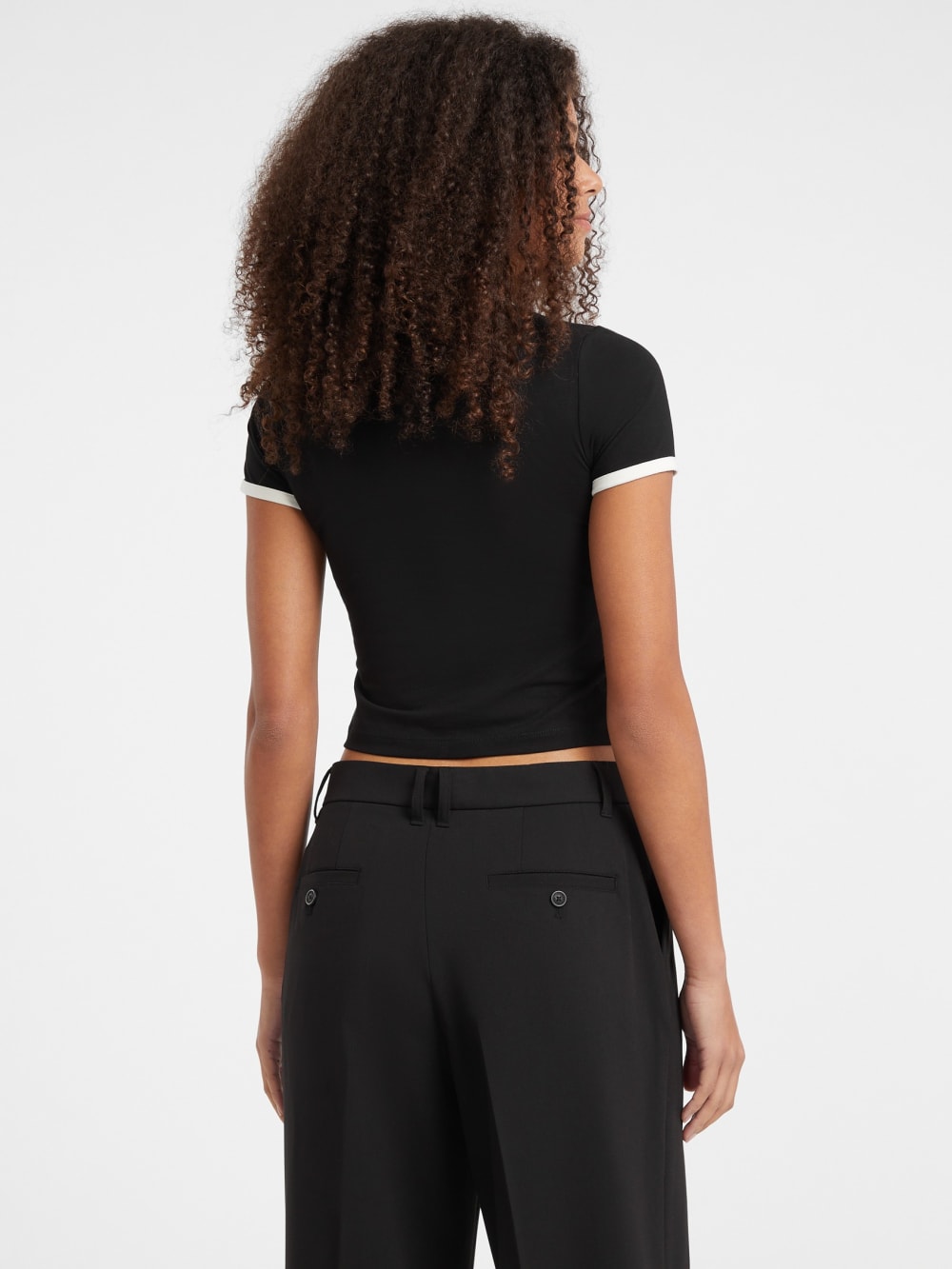 Baby Star Logo Ringer Tee - Guess
