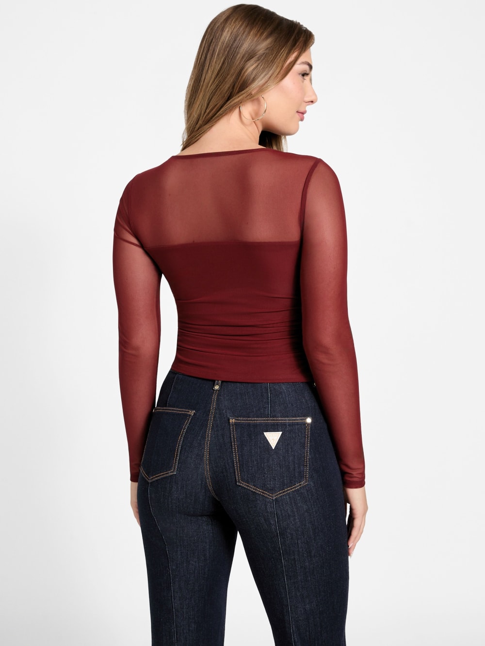 Eco Lauryn Tied Mesh Top - Guess