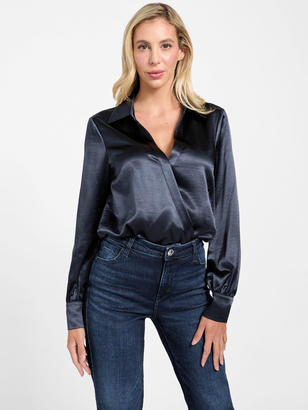 Eco Leah Satin Bodysuit - Guess