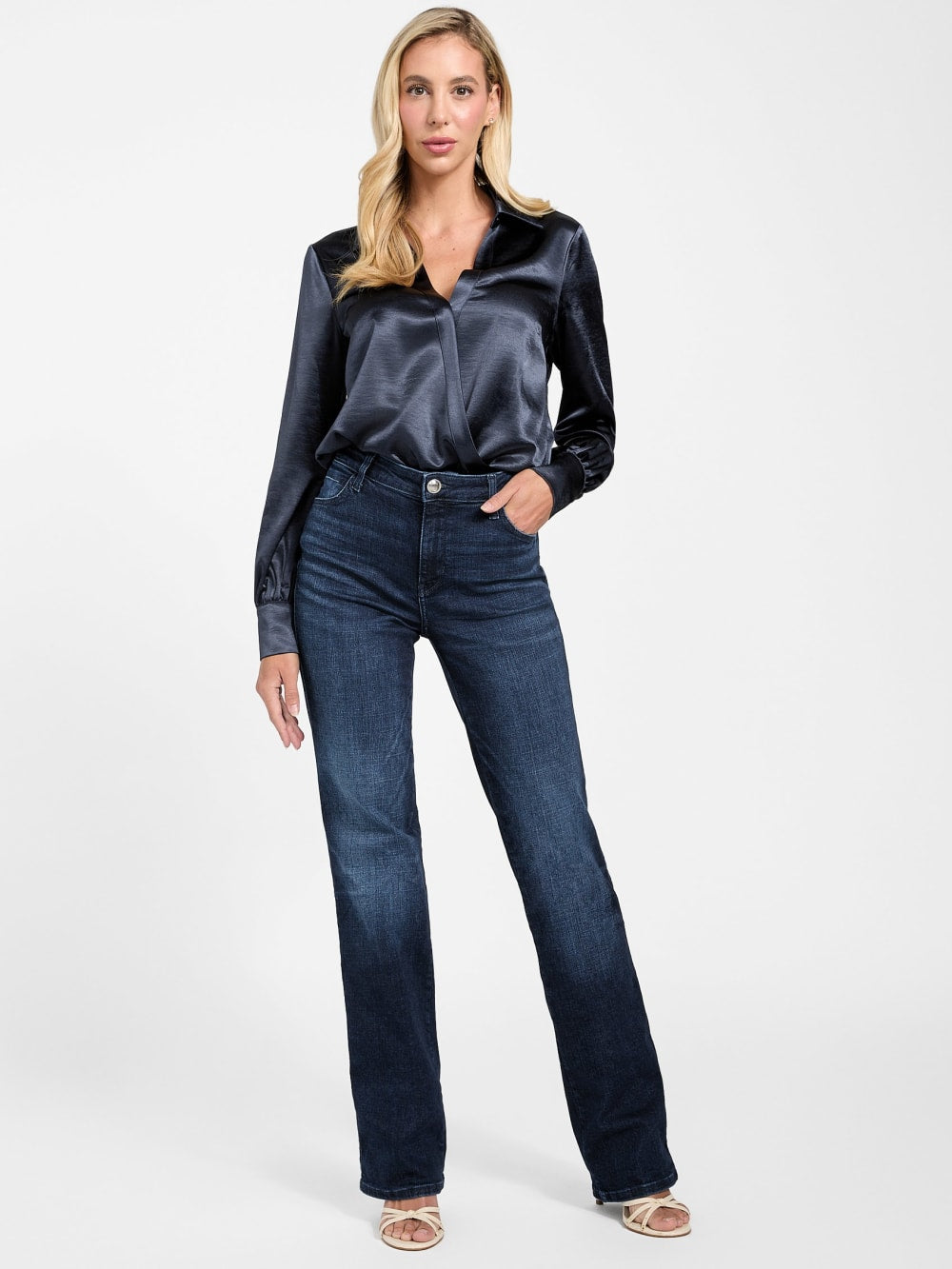 Eco Leah Satin Bodysuit - Guess