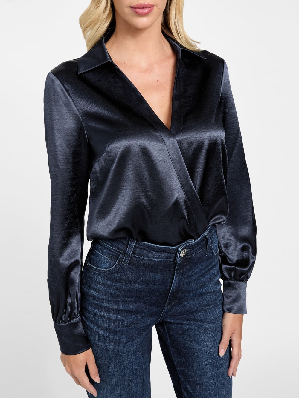 Eco Leah Satin Bodysuit - Guess