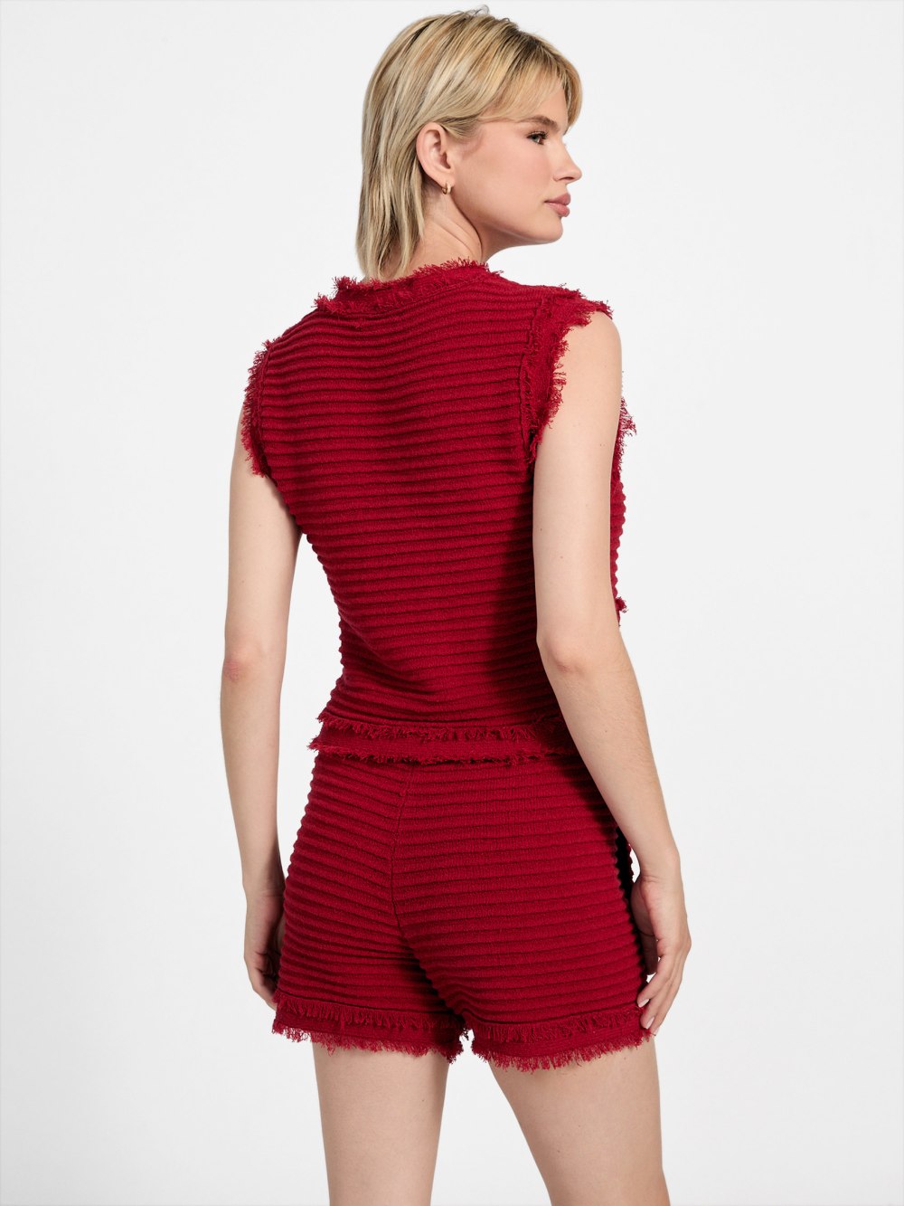 Eco Malina Bouclé Ottoman Vest - Guess