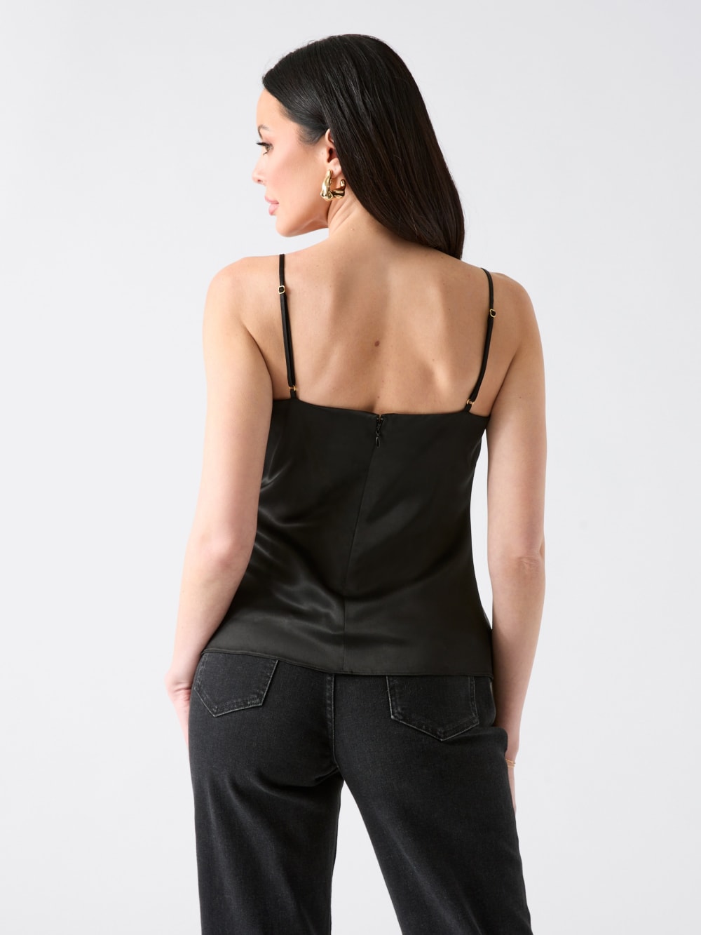 Aretha Satin Twisted Top - Guess