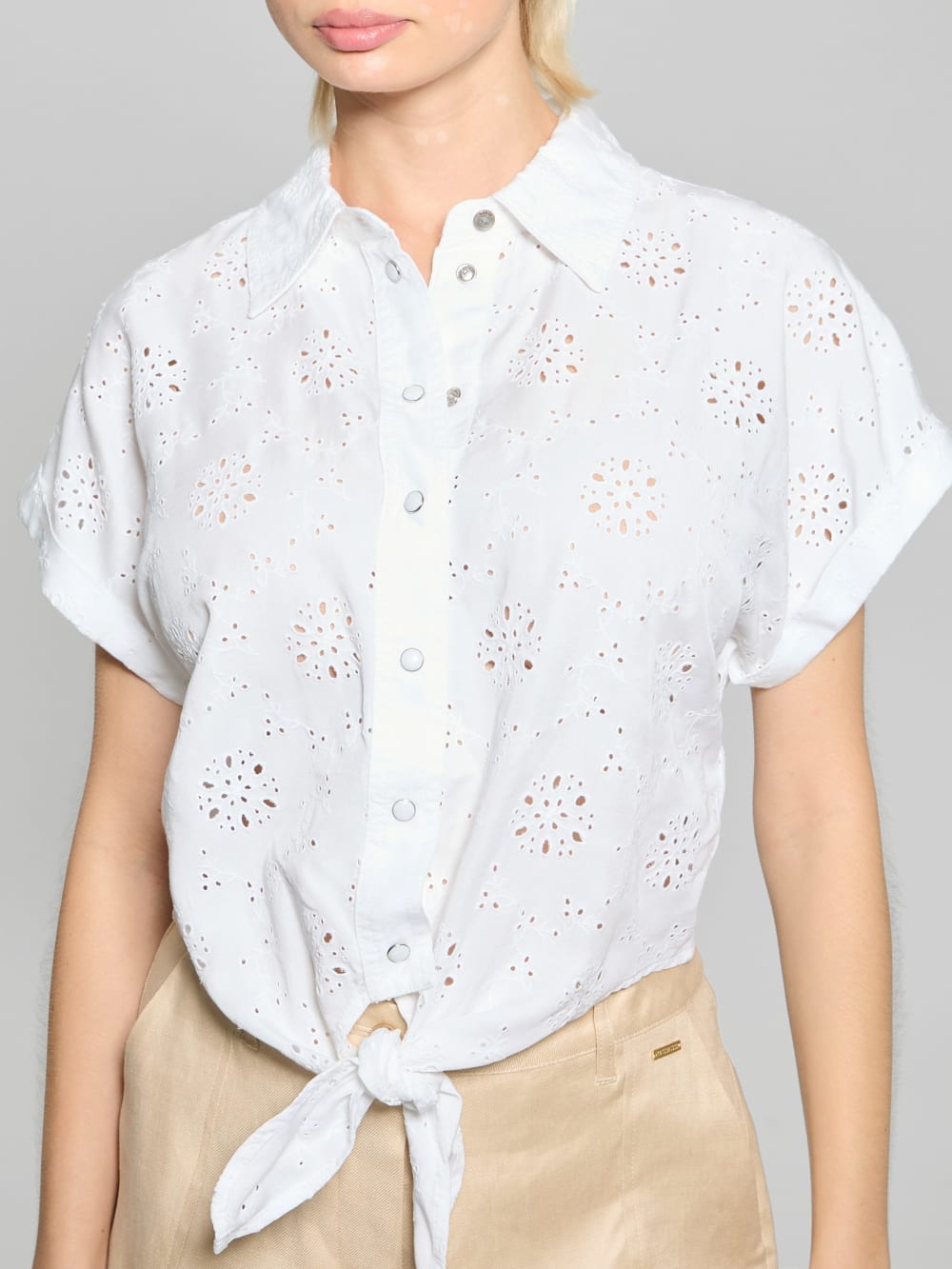 Eco Brigitte Eyelet Shirt - Guess