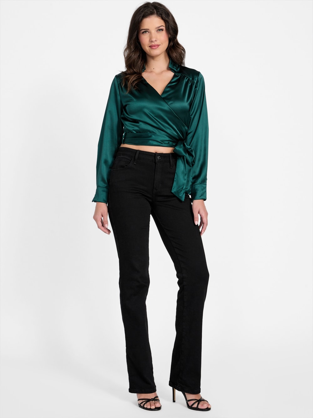 Marina Satin Tie Top - Guess