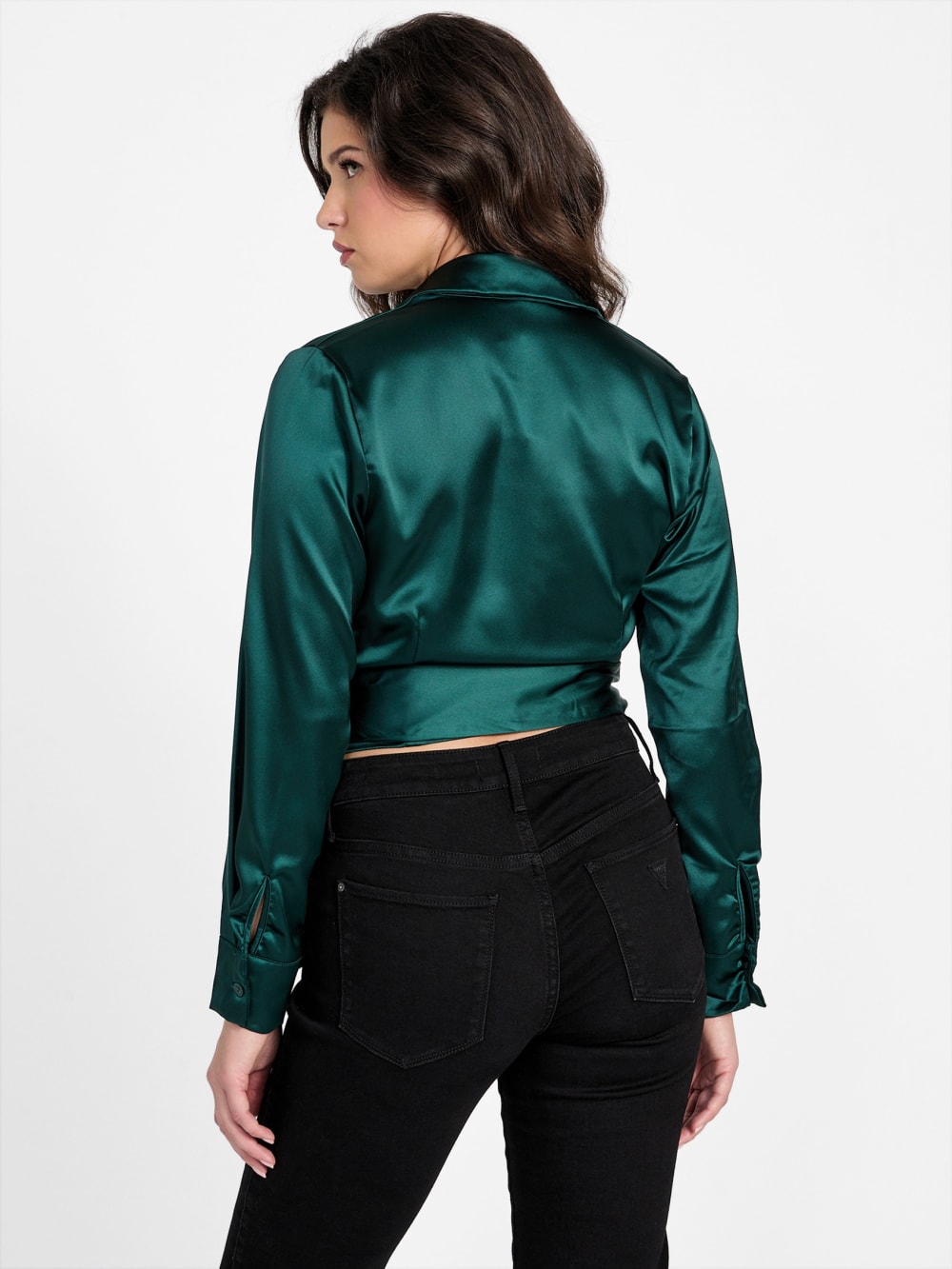 Marina Satin Tie Top - Guess