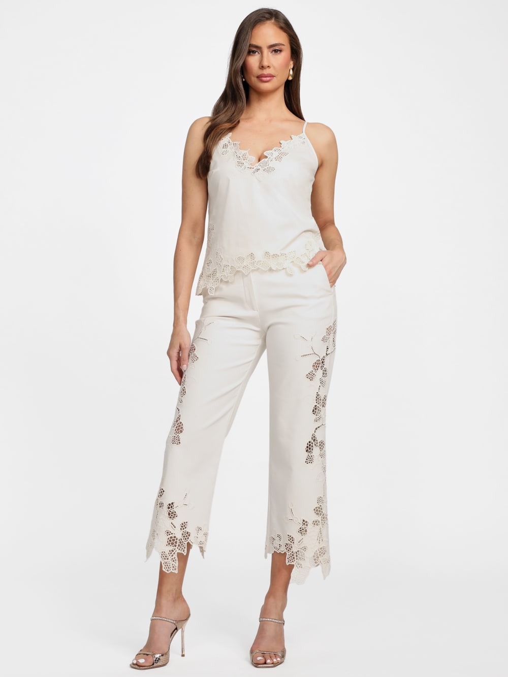 Brooke Crochet Floral Cami Top - Guess