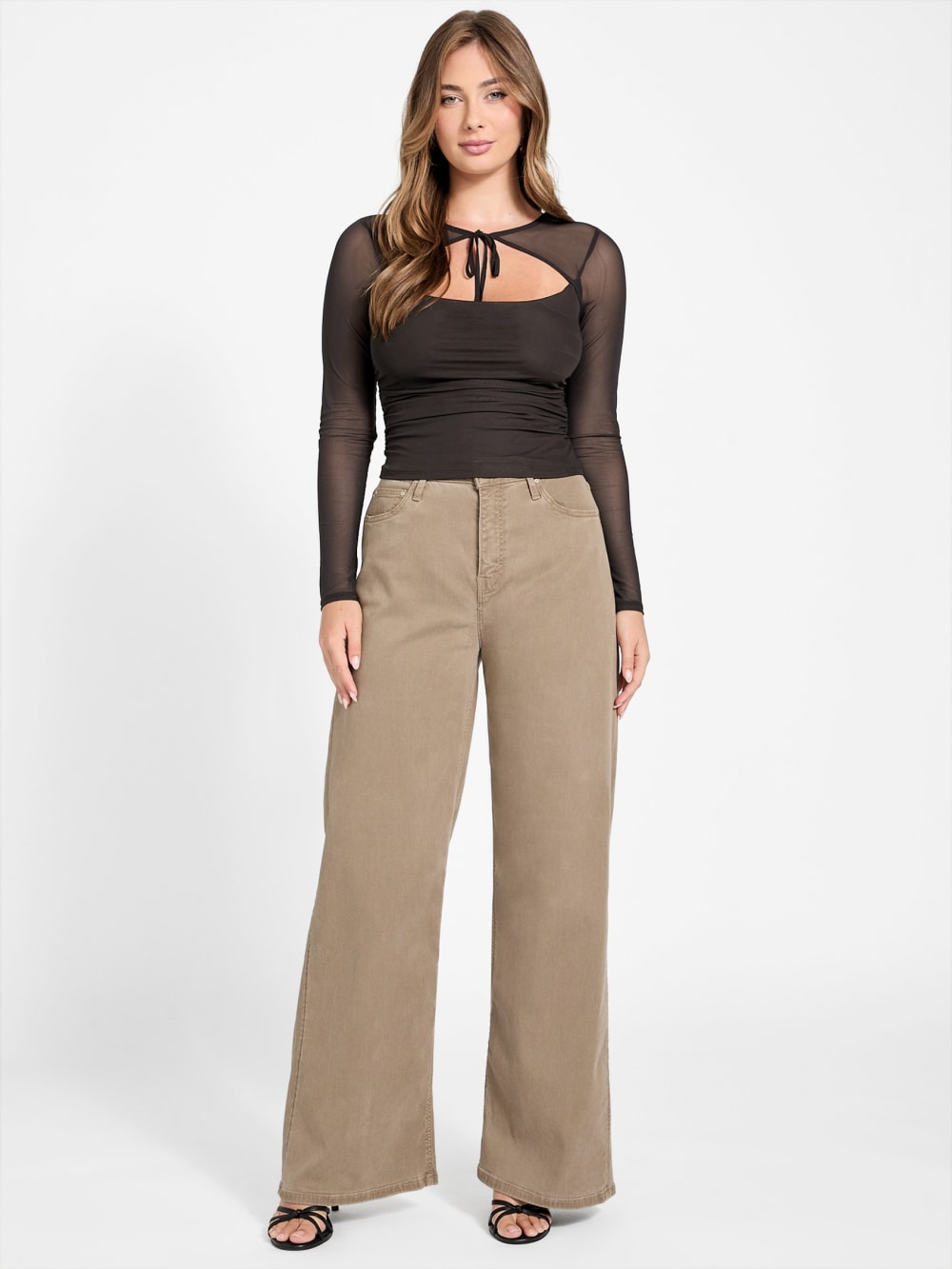 Eco Lauryn Tied Mesh Top - Guess