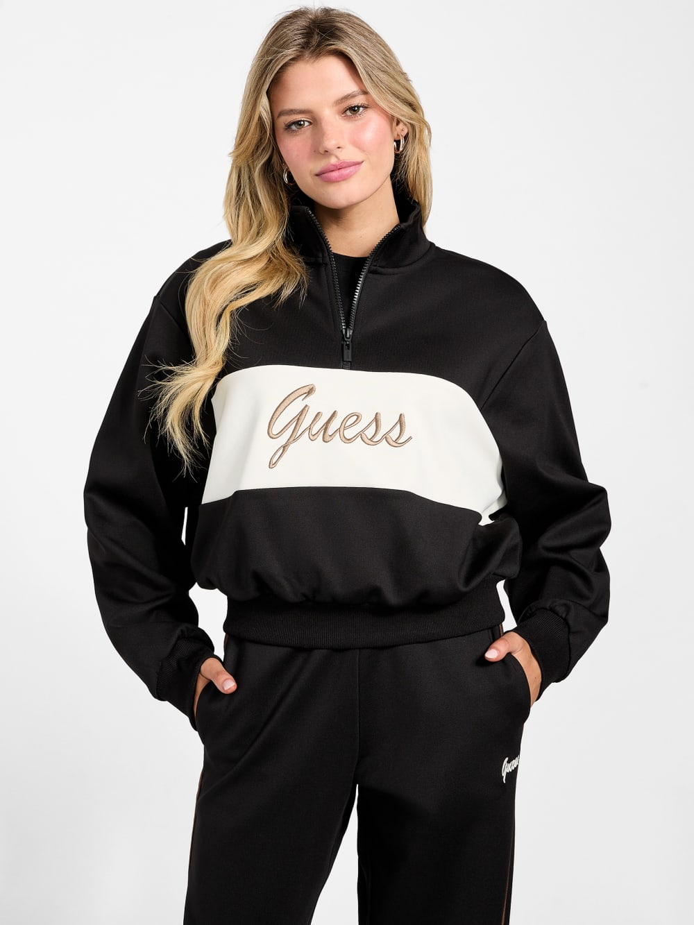 Eco Fabia Half-Zip Sweatshirt - Guess