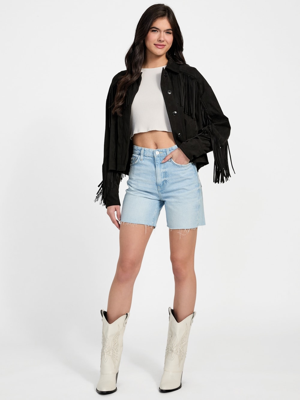 Ibby Fringe Shirt - Guess