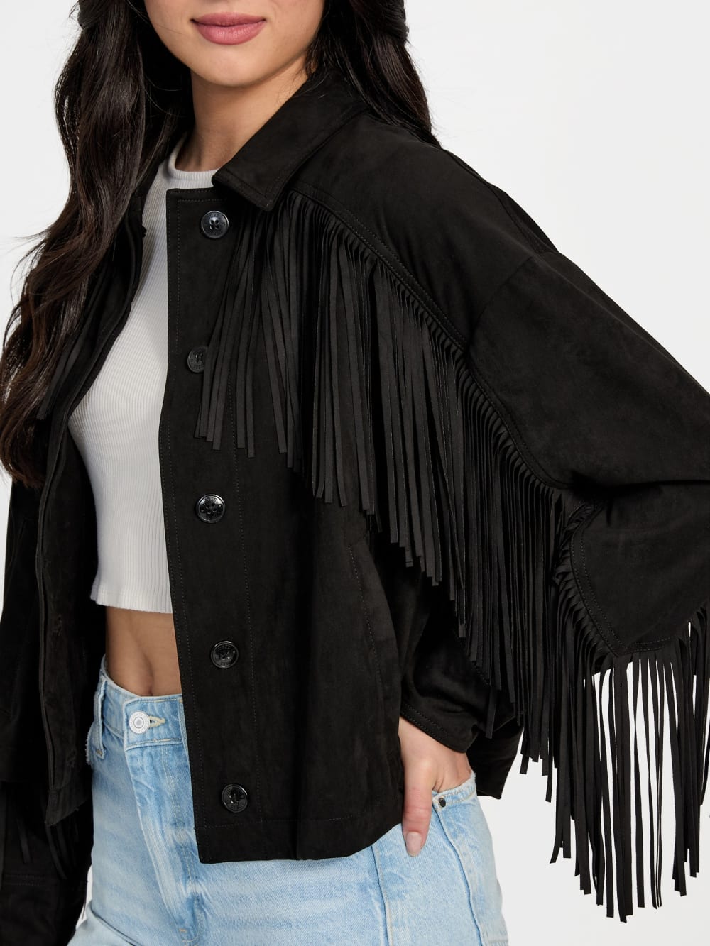 Ibby Fringe Shirt - Guess